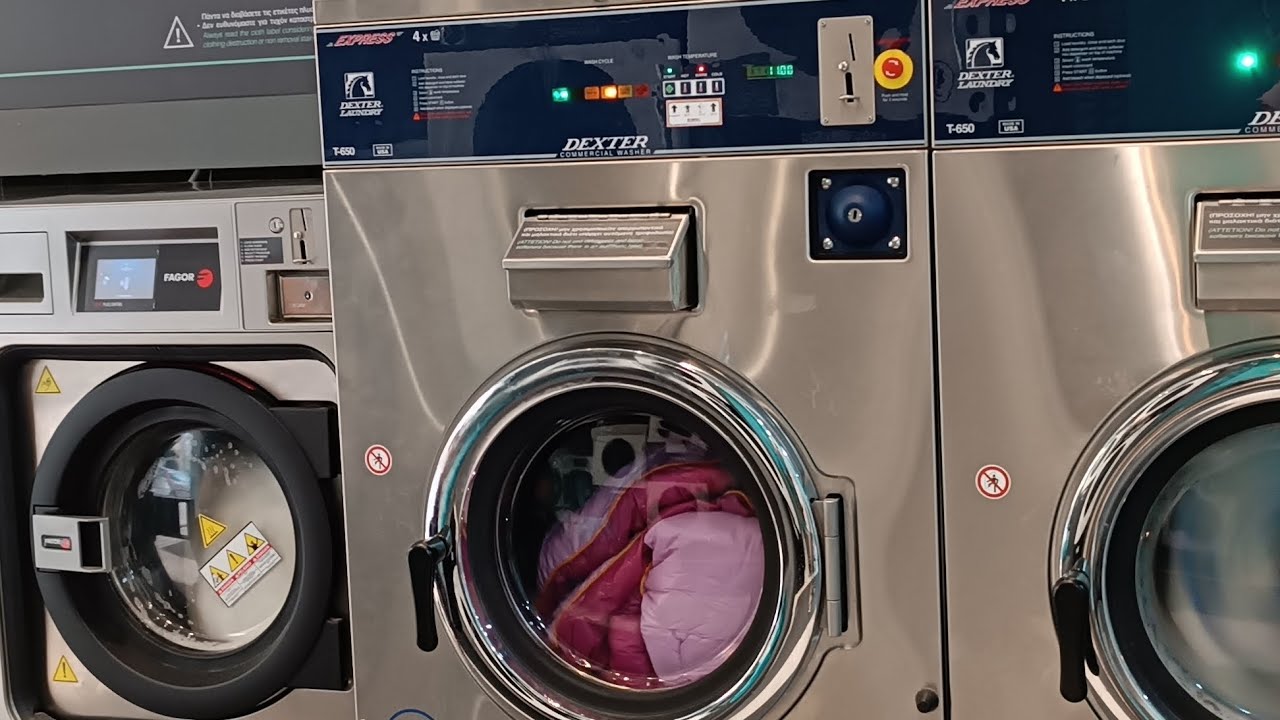 Dexter EXPRESS WCO T-650 hard-mount commercial washer &. A.D.C. maytag gas dryer
