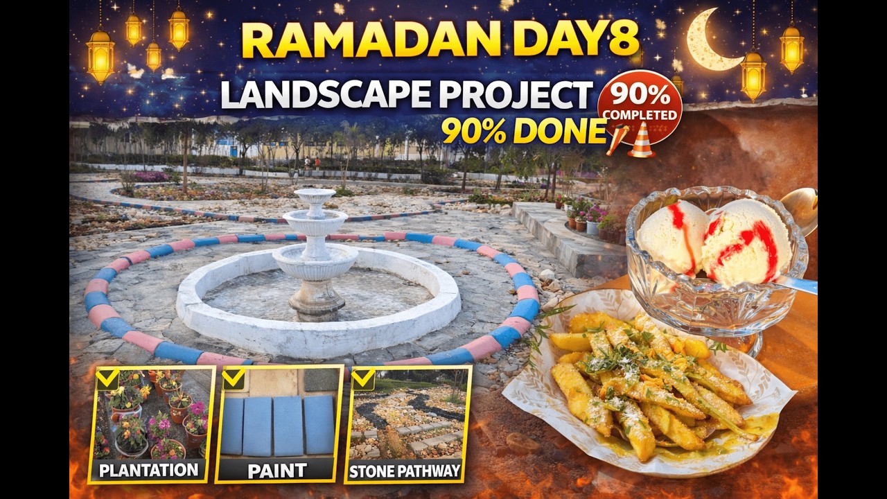Ramadan Day 8 | Landscape Project 90% Complete | MUET Architecture