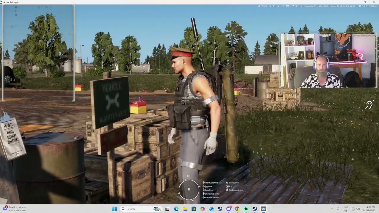 come hang out with GodfatherActual in ARMA lets chat and happy to help new players