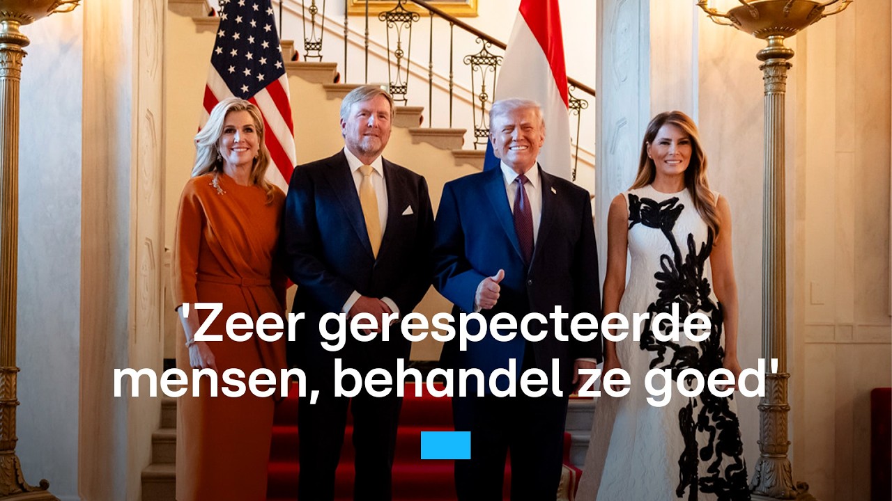 Koningspaar en Jetten op bezoek bij Trump | RTL Nieuws