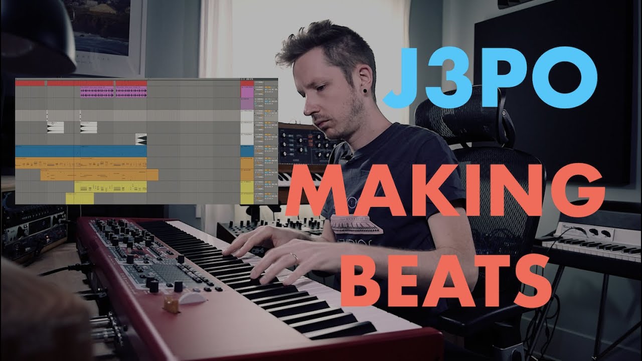 J3PO в студии создает бит с помощью Splice, Arturia и XLN Audio