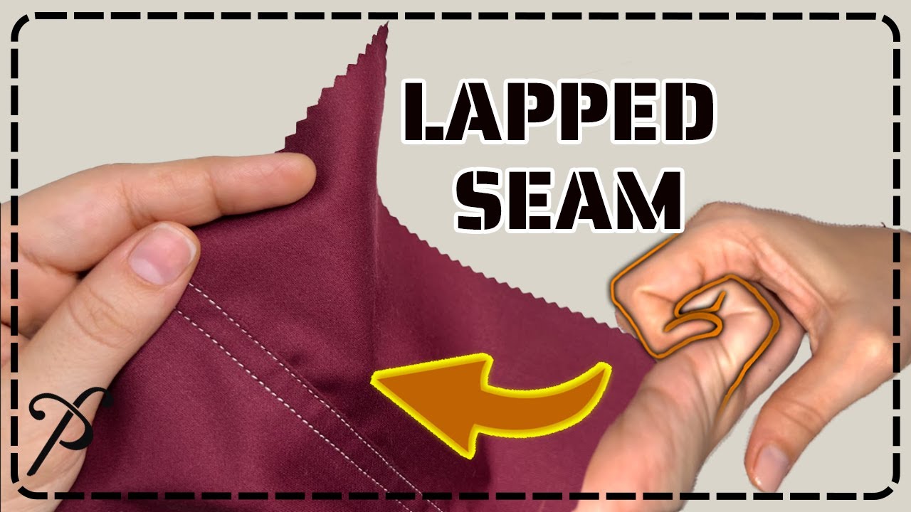 LAPPED SEAM Step-by-Step EASY Tutorial in हिन्दी + English (with subtitles)