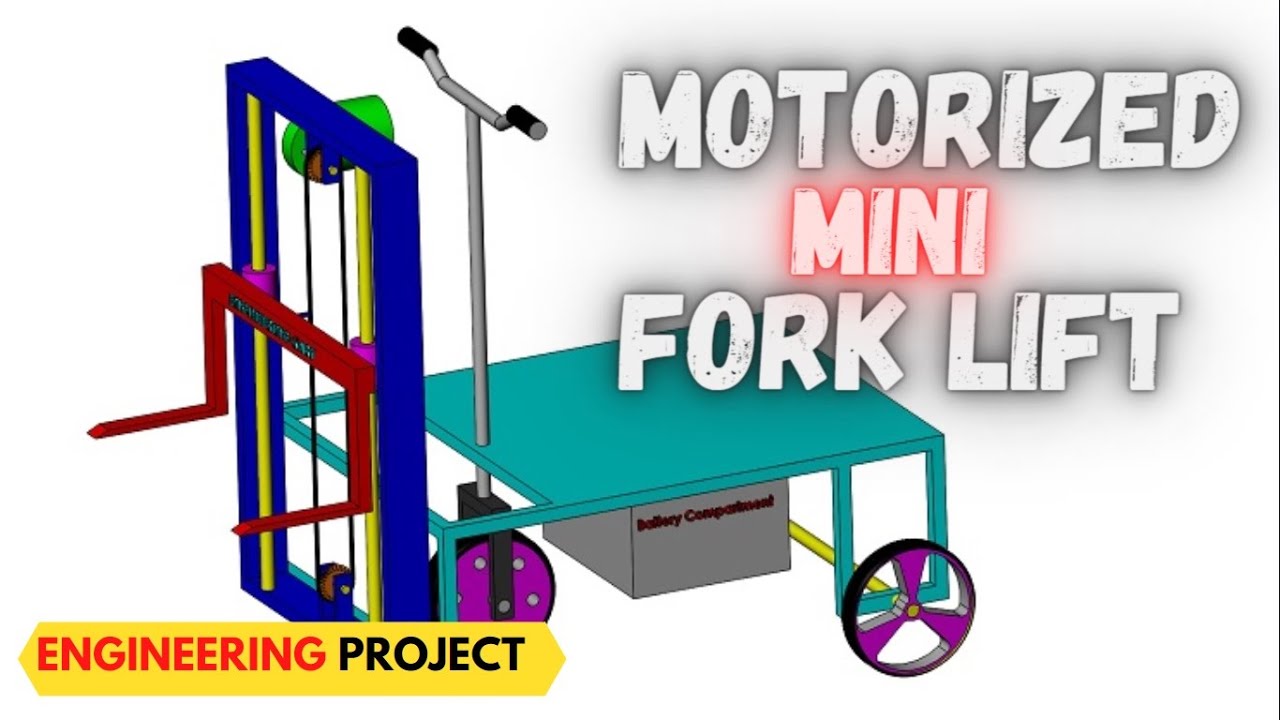 MOTORIZED MINI FORK LIFT | MOTORISED FORKLIFT| HOW TO MAKE MINI FORKLIFT