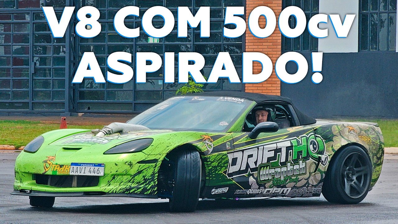 FIZ DRIFT DE CORVETTE! MOTOR V8, WISEFAB, MONTADO NOS EUA