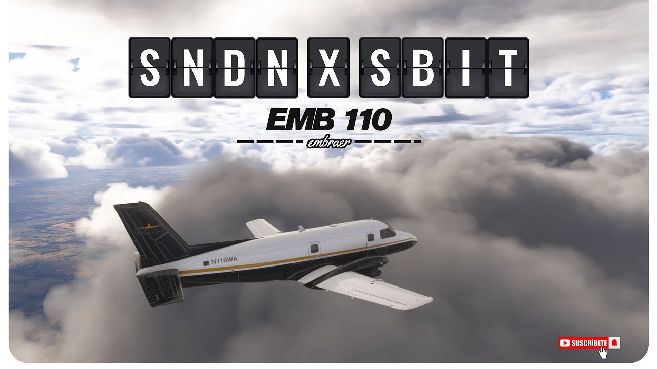 voo no primeiro avião da embraer emb110 (PT-BR/EU) #msfs2020 #msfs24