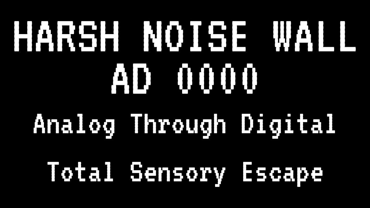 Experimental Noise Art | DRONOISIUM's HARSH NOISE WALL | Analog Sound for Immersion  | 1H00