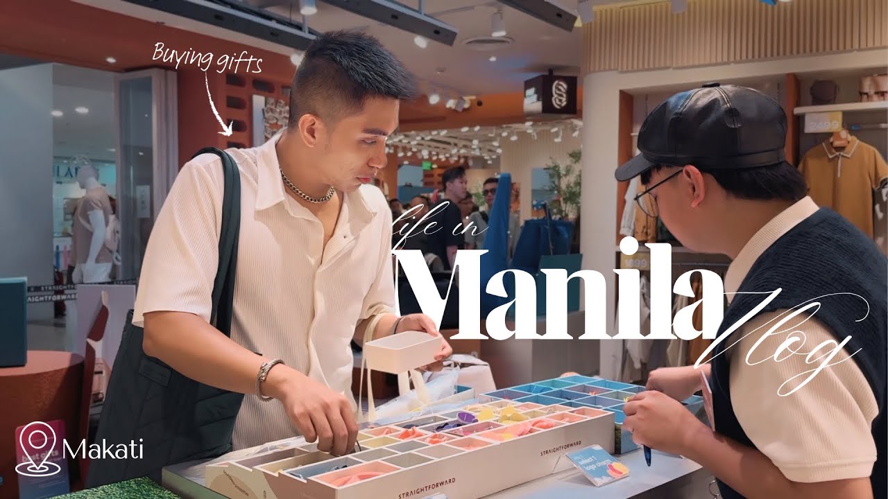 Eating Out, Makati Office Work & Christmas Gifts, and Straightforward Event | Life in Manila Vlog