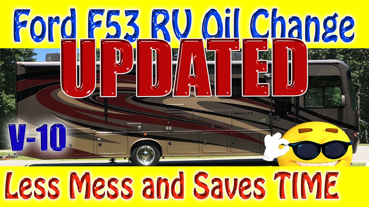 Замена масла в автомобиле Ford F53 V10 RV — ОБНОВЛЕНО — БЫСТРЕЕ и МЕНЬШЕ МУСОРА