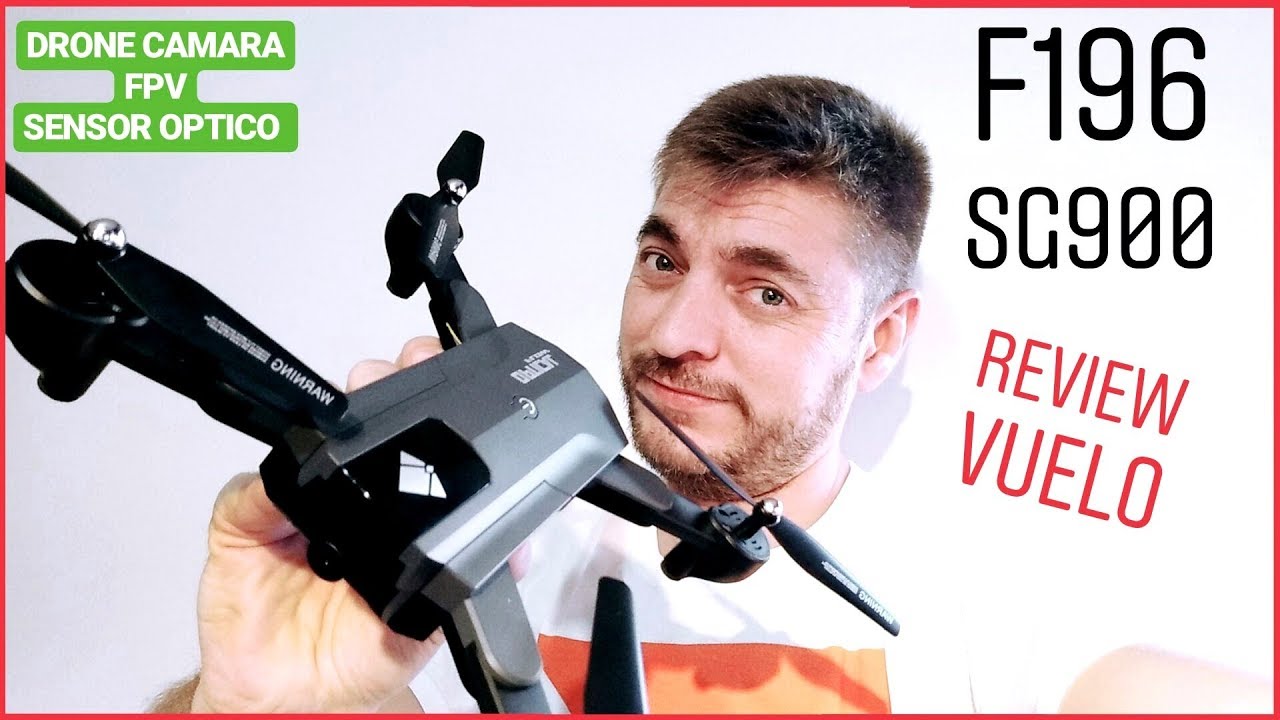 DRONE F196, SG900 😱[DRONE CAMARA] con sensor de posición, prueba exterior