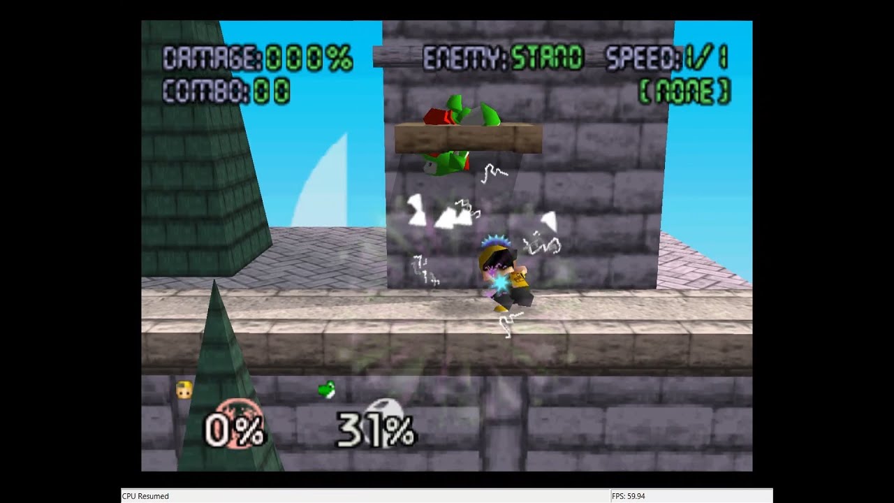 Ness SSB64 shield break combos