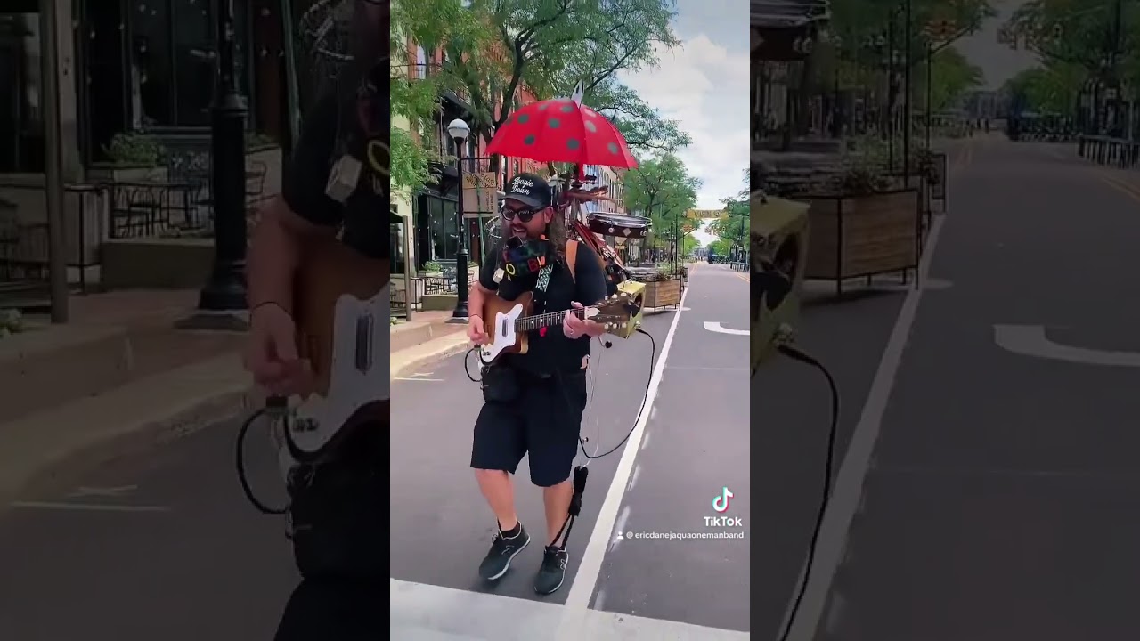 One man band🤘🎸#ericdanejaqua #farmerfootdrums #onemanband #music #busker #musician #guitar