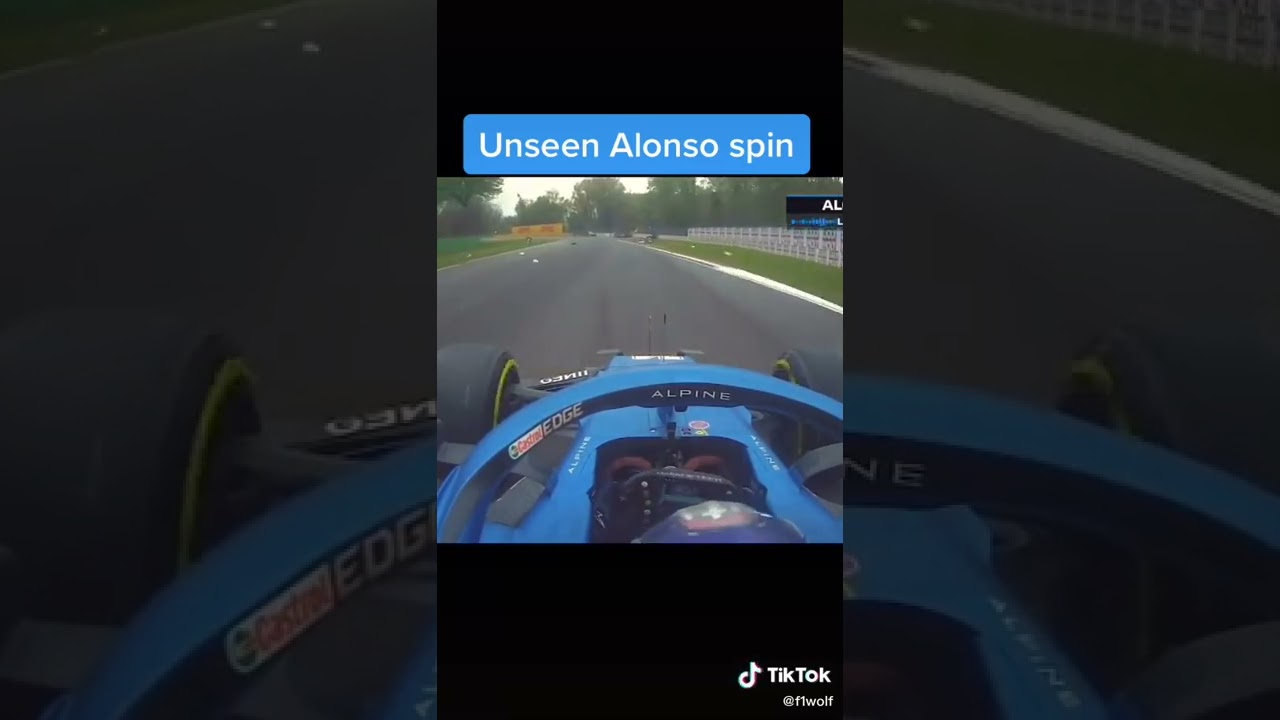 Unseen Alonso Spin During the 2021 Imola GP