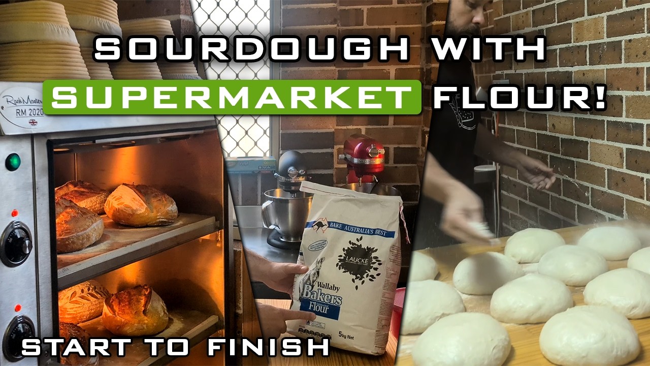 12 Sourdough Loaves with Supermarket Flour: Full Bake (Hydration Test + Starter Tips!)