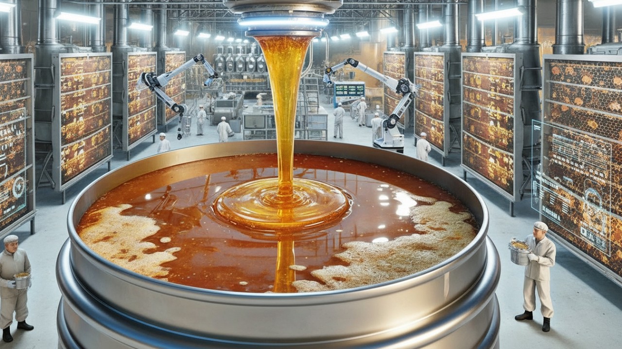 How Honey Is Made With Billions of Bees - Inside Honey Factory | Full Process