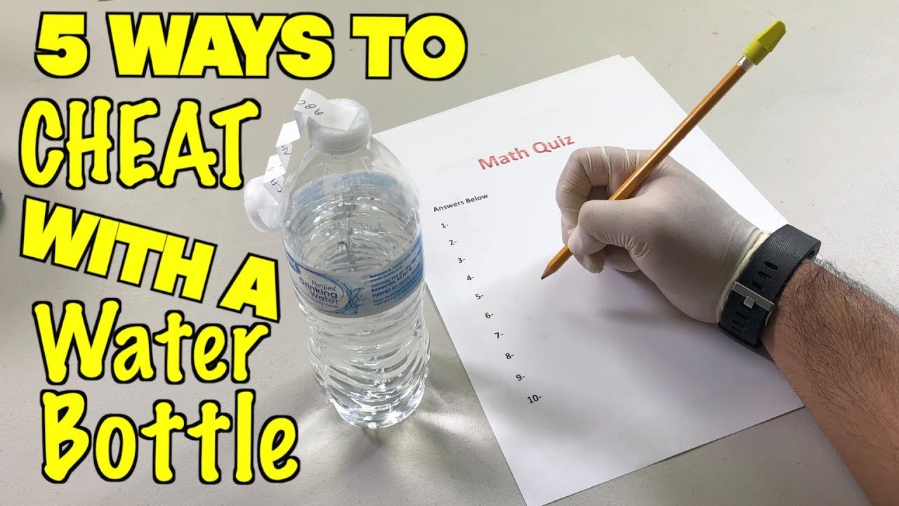 5 Ways To Cheat On a Test Using Water Bottles In Class - School Life Hacks | Nextraker