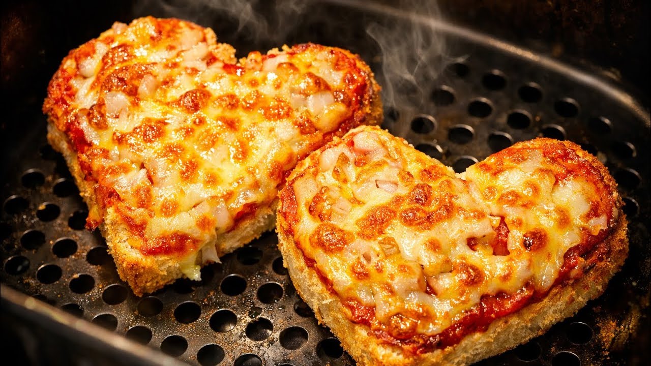 Easy Air Fryer Toast Pizza Recipe (Perfect Crunch + Melted Cheese)
