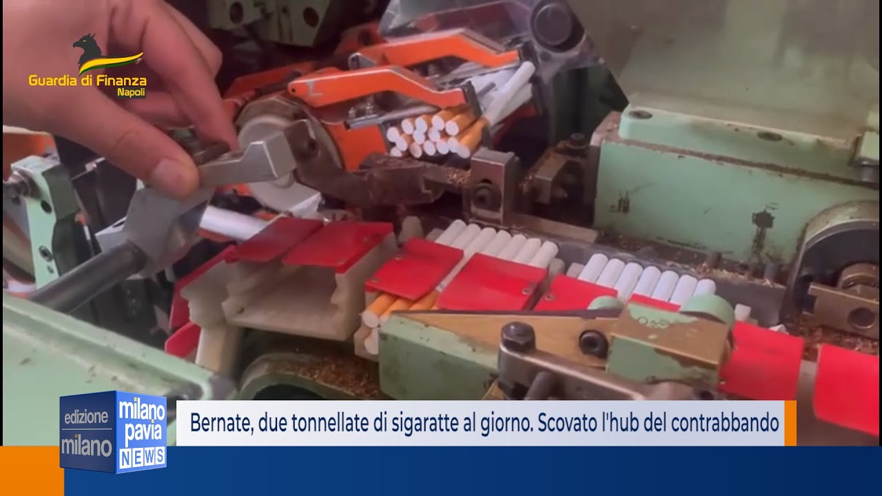 Bernate, producevano 2 tonnellate di sigarette al giorno. Scovato il ''capannone del contrabbando''