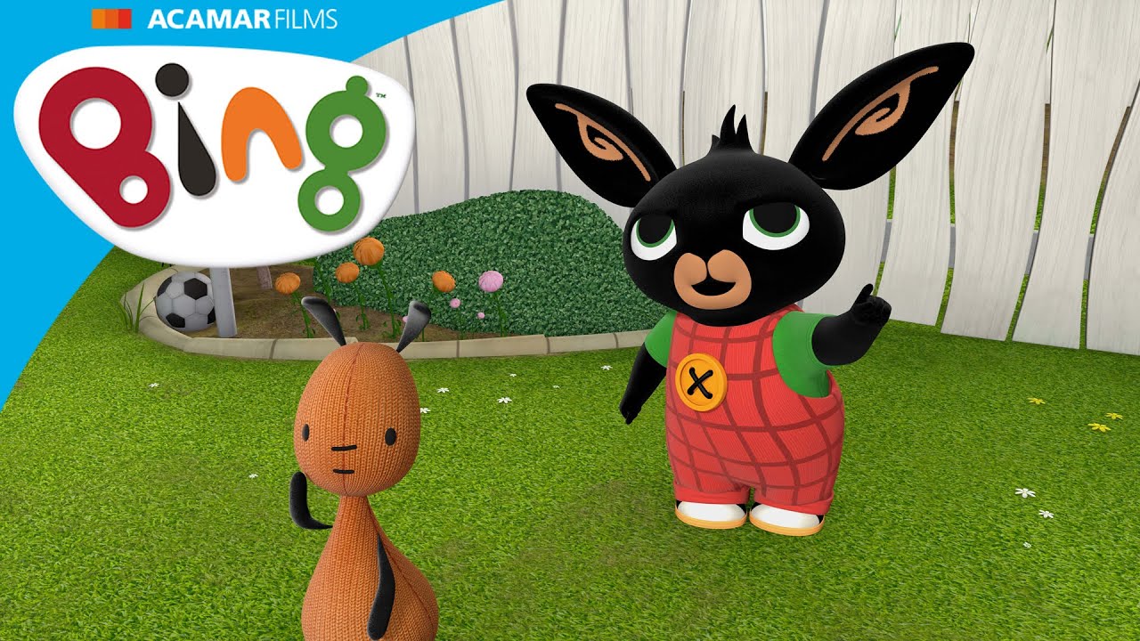 ¡Bing está jugando en el jardín cuando ve su sombra! | Bing: Historias | Bing Español Latino