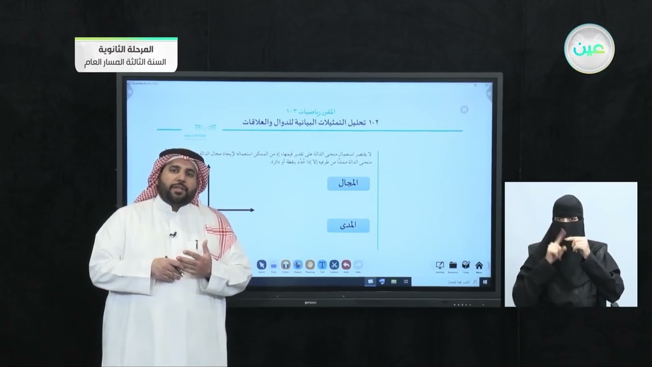 تحليل التمثيلات البيانية للعلاقات والدوال - 1 - الرياضيات (3) - المرحلة الثانوية