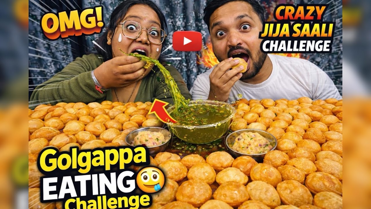 Golgappa Eating Challenge//Jija Saali Eating Challenge.. #golgappa #golgappachallenge #challenge 
