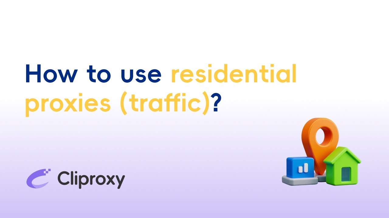How to use residential proxies (traffic)?