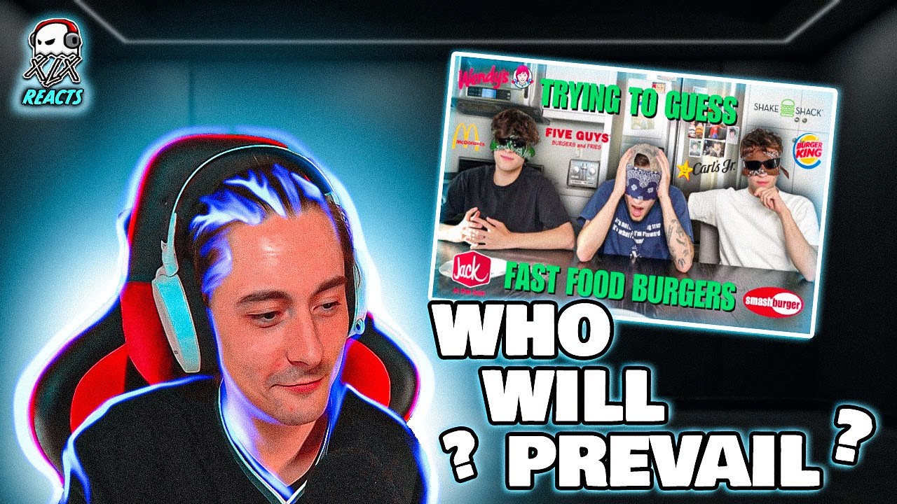 STURNIOLO TRIPLETS TRYING TO GUESS FAST FOOD BURGERS | GHOST REACTS