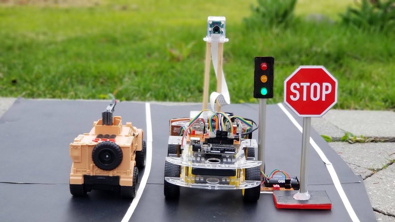 Complete Self Driving Car - IOT Project (Final Semester)