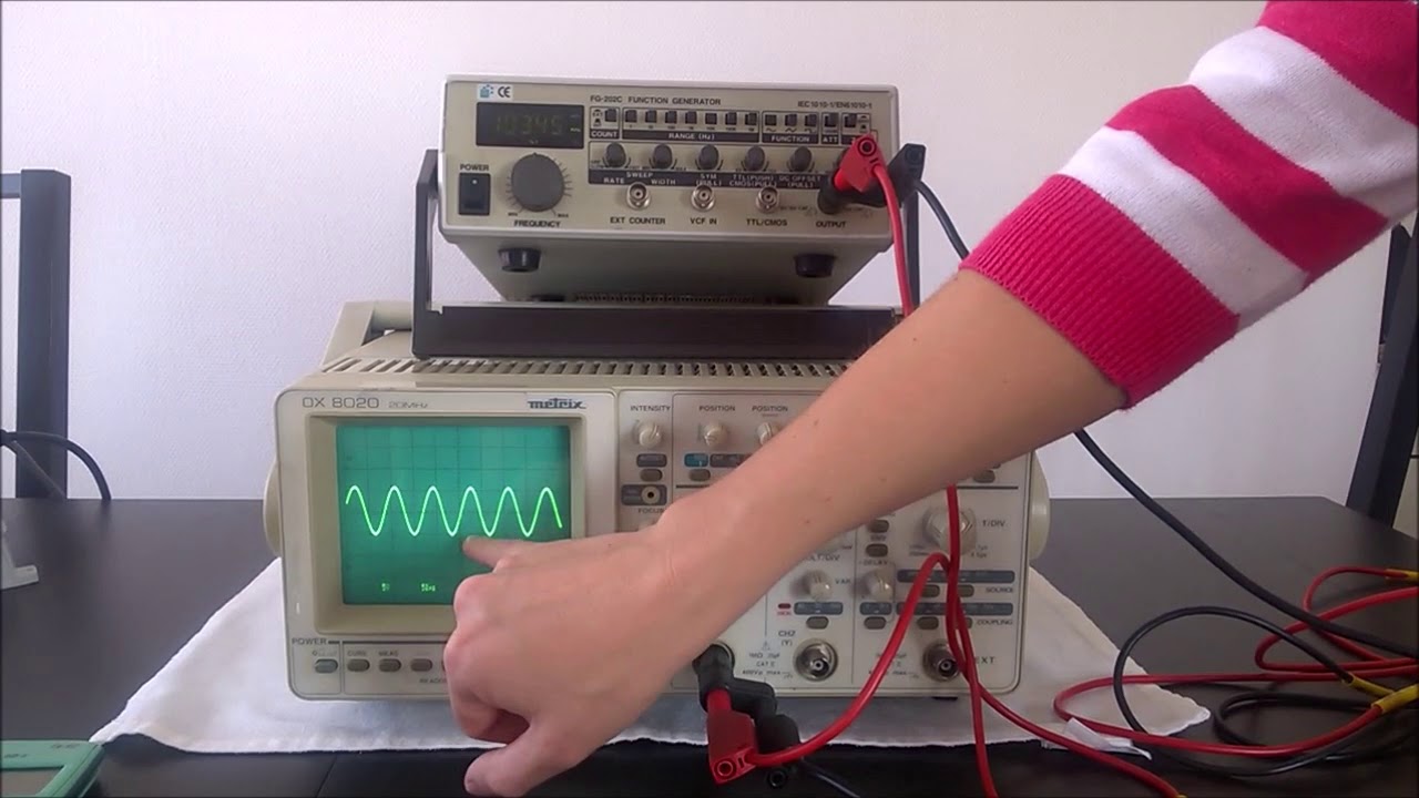 Tutoriel utilisation du GBF et visualisation à l'oscilloscope