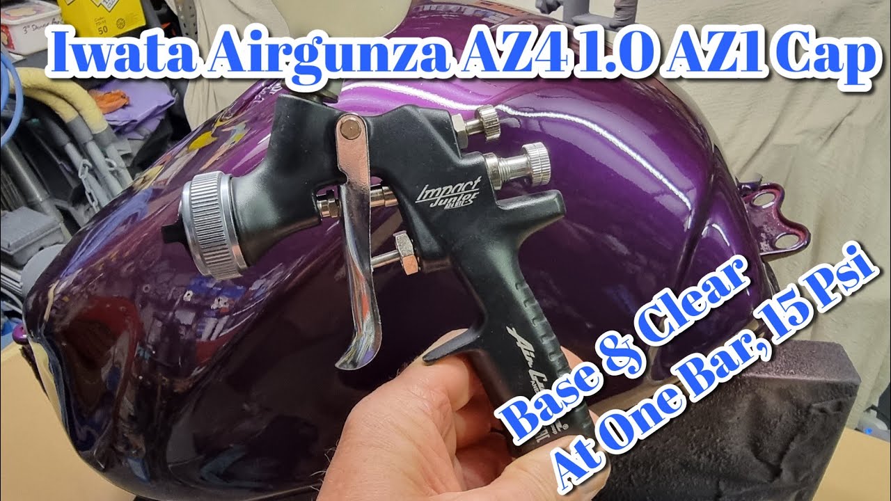 Iwata Airgunza AZ4 1.0, мини-пистолет низкого давления, крышка AZ4-1 для основания и прозрачная к...