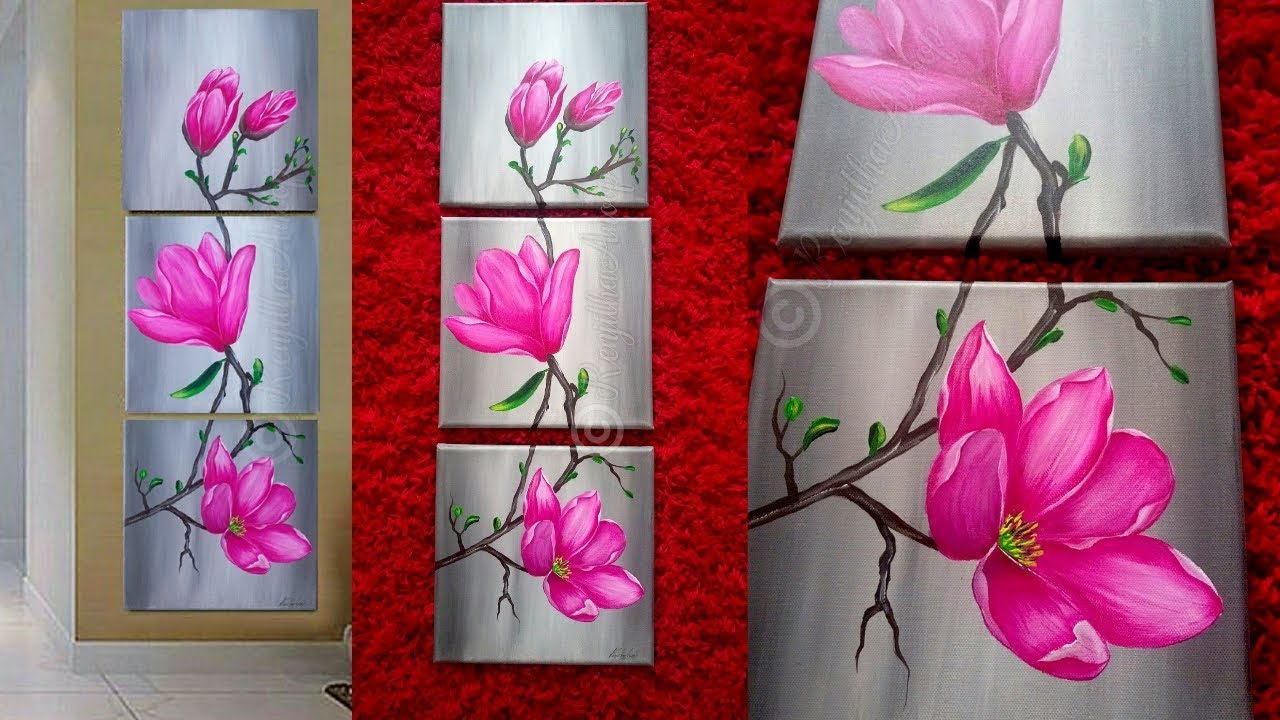 Acrylic painting - canvas painting - how to paint