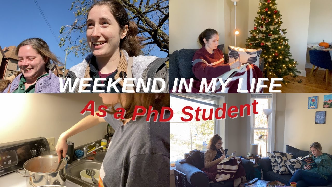 grad school vlog: productive + fun weekend of a PhD student