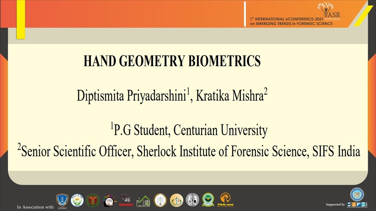 Hand Geometry Biometrics : 31 Jan eConference ePoster 9