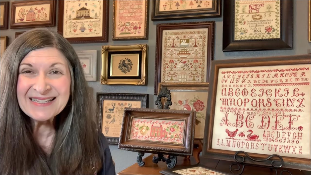 Flosstube extra:  framing cross stitch with thrifted frames and miter saw