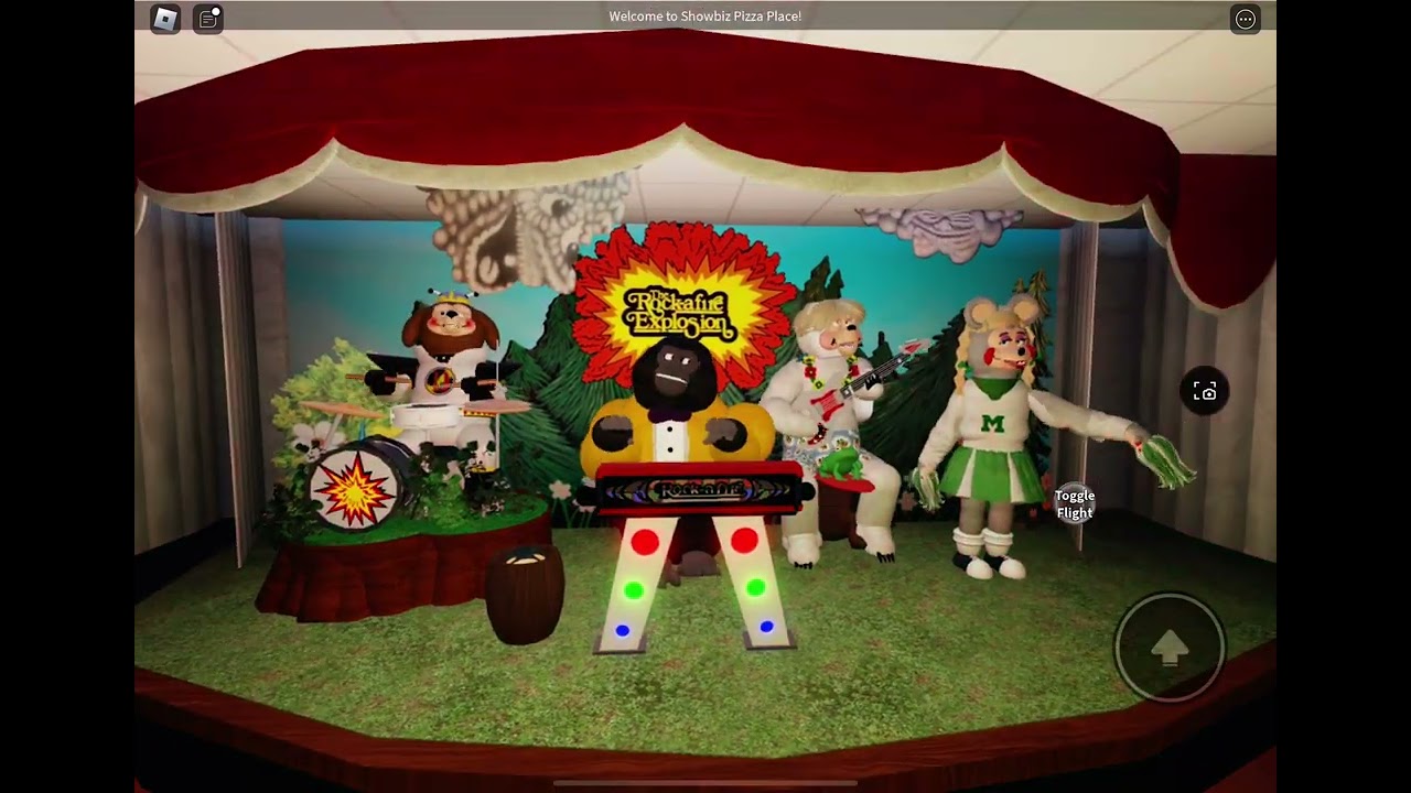 ROBLOX Rock-Afire Explosion - Satisfaction Medley - Showbiz Pizza Place Dublinville, Robloxia