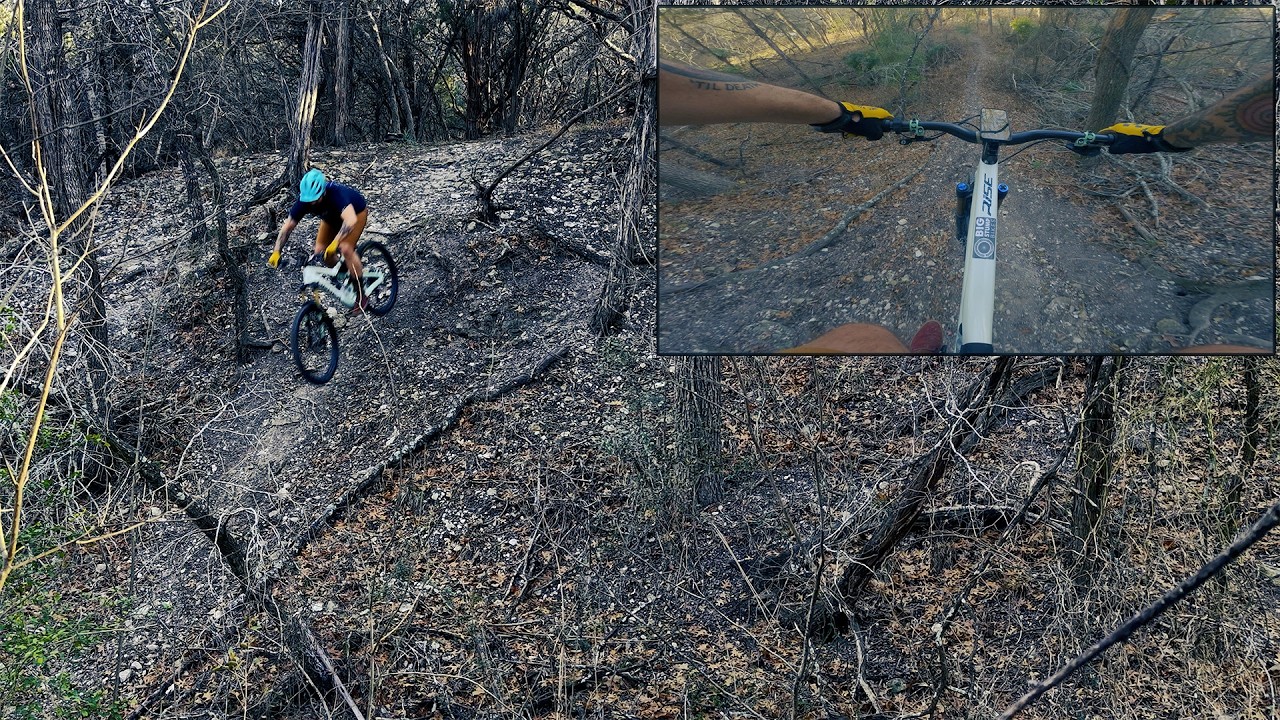 MTB riding with 3 cameras