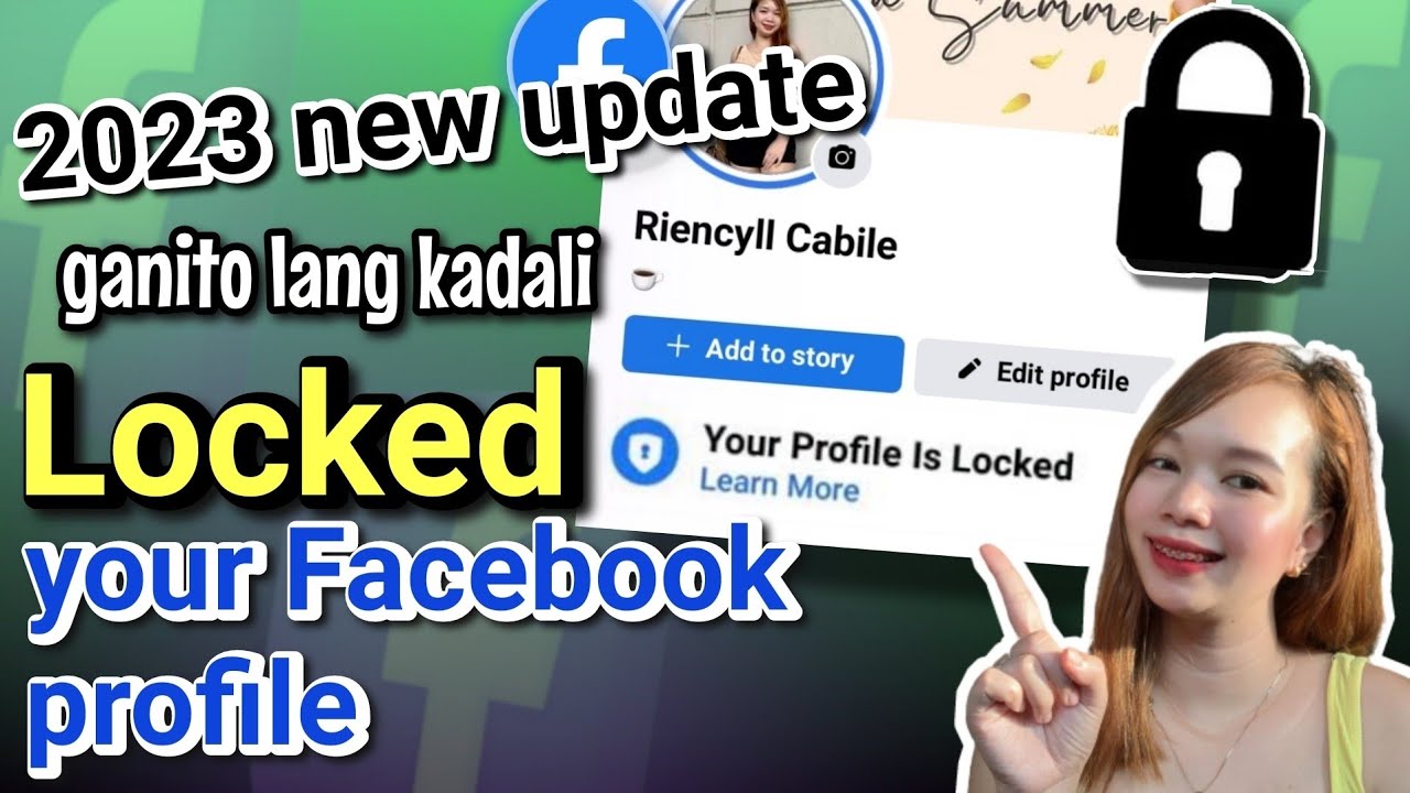 PAANO MAGLOCK NG FACEBOOK PROFILE 2023 | new way | Riencyll Cabile