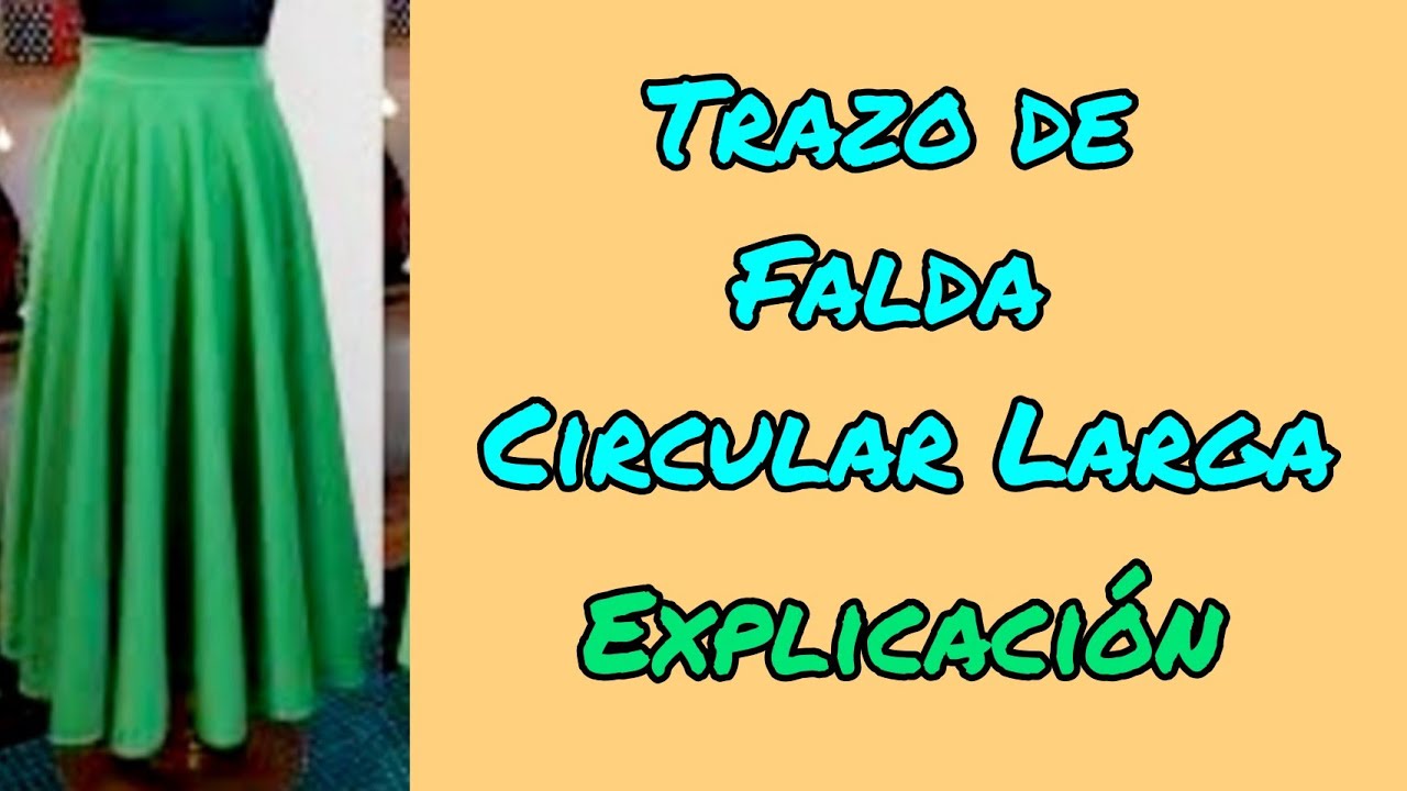 Cómo cortar una falda circular Larga