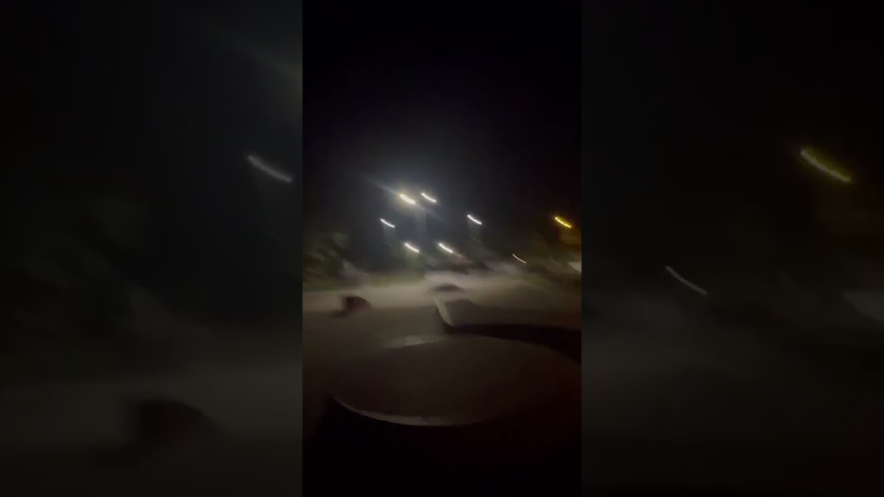 Gostyński skatepark po zmroku. Nagranie Czytelnik