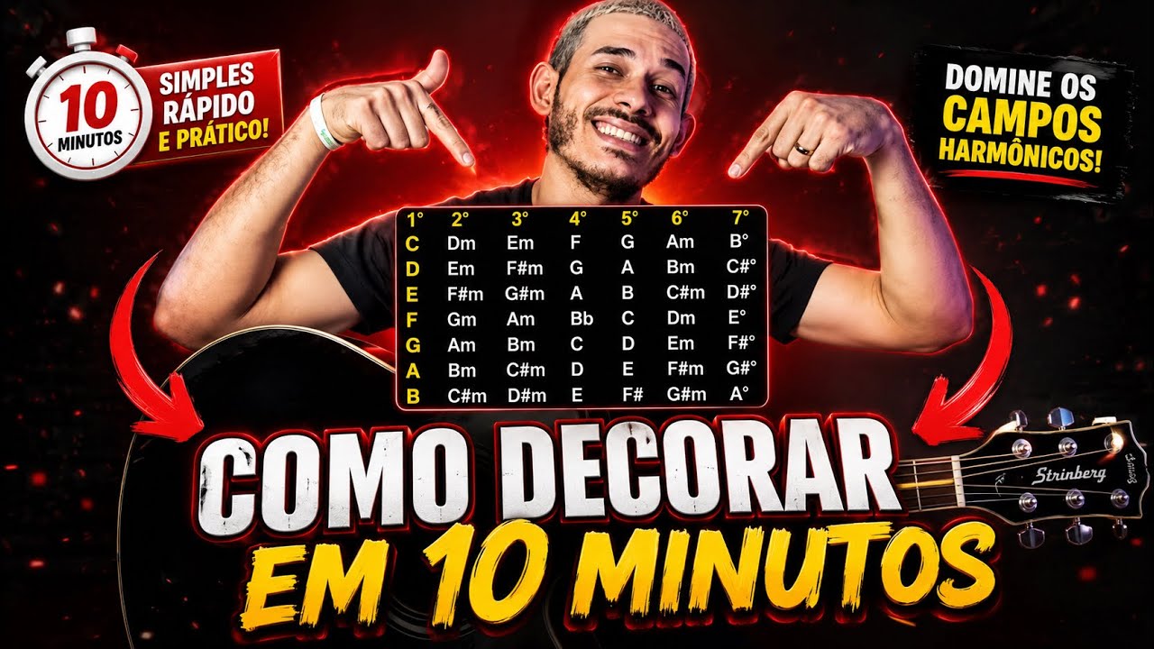 Como decorar a TABELA DO CAMPO HARMÔNICO  em menos de 10 MINUTOS | Prof Michael Santtos  !