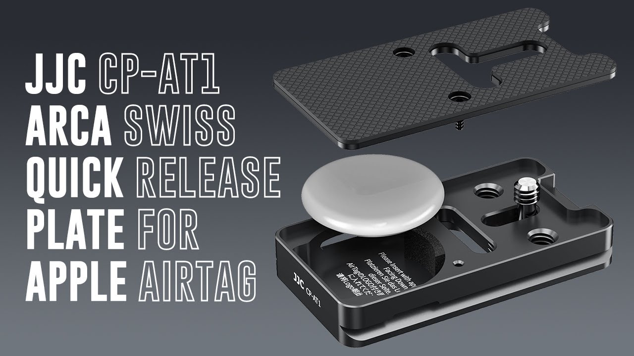 JJC CP-AT1 Arca Swiss Quick Release Plate for Apple AirTag