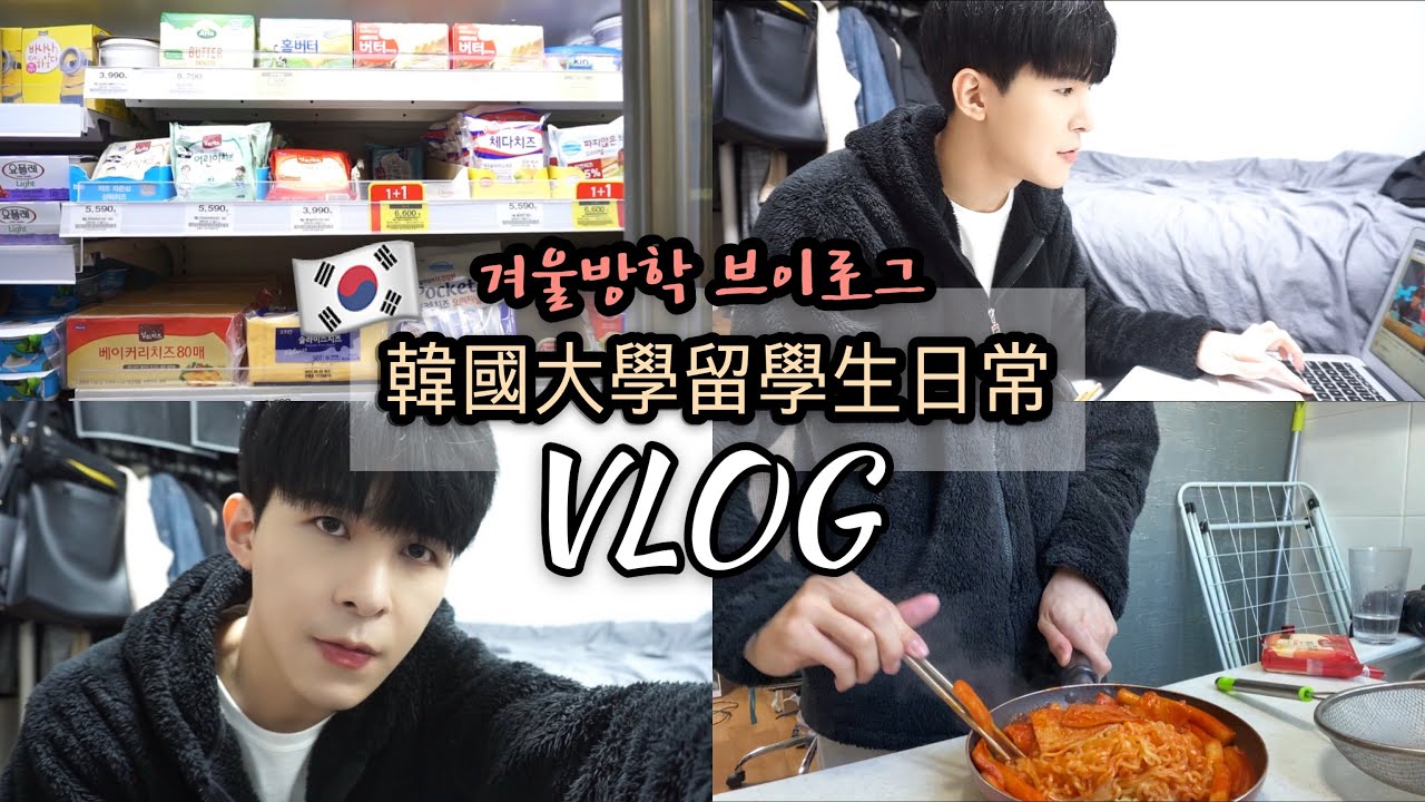 🇰🇷韓國大學留學生寒假都在幹什麼？逛超市🏪｜挑戰親自下廚煮韓食🥘｜한국 유학생의 겨울방학 브이로그!ㅣZIV師傅