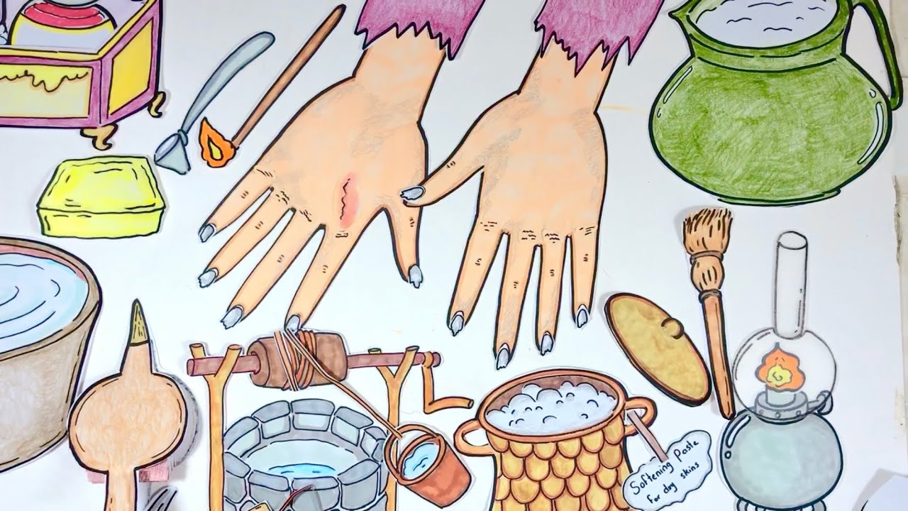 Paper ASMR | Pampering Cosette’s Hands – Relaxing Care #paperasmr #paperplay #handcare 
