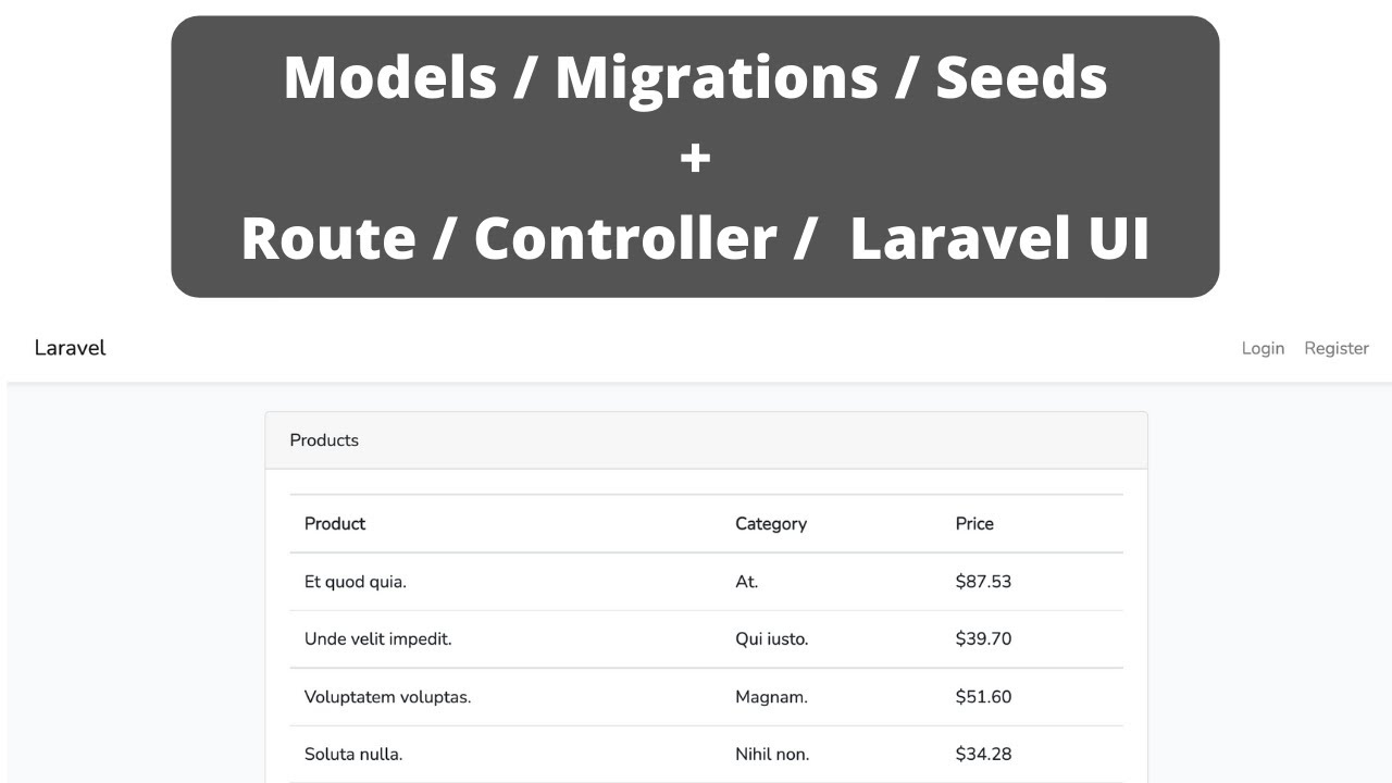 Live-Coding: Small Laravel Project in 7 Minutes