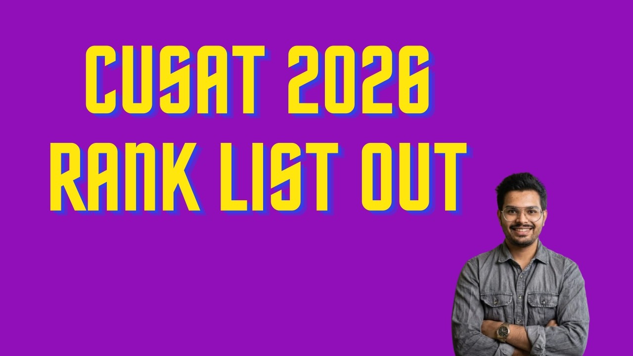 CUSAT CAT 2026 RESULT OUT