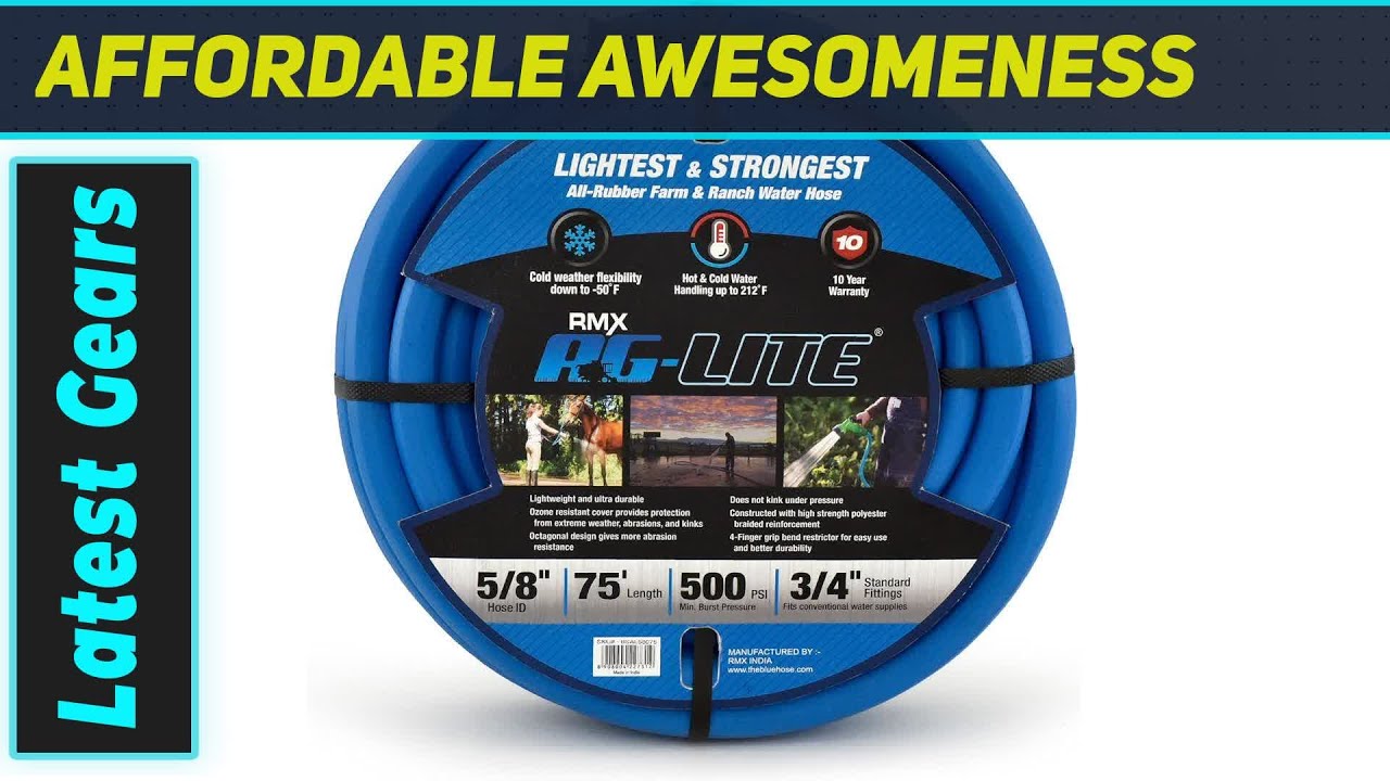Best Lightweight Rubber Garden Hose? AG-LITE BSAL5875 Tested!