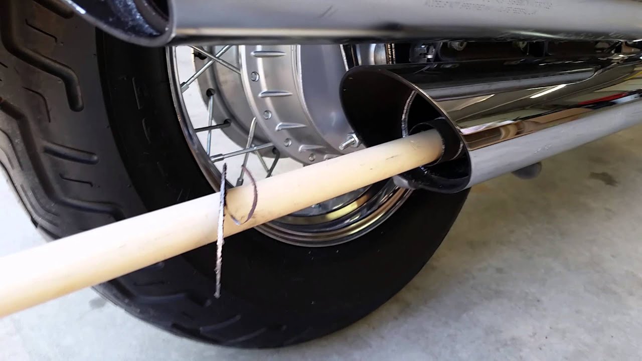 How to Debaffle stock pipes exhaust on Suzuki Boulevard C50