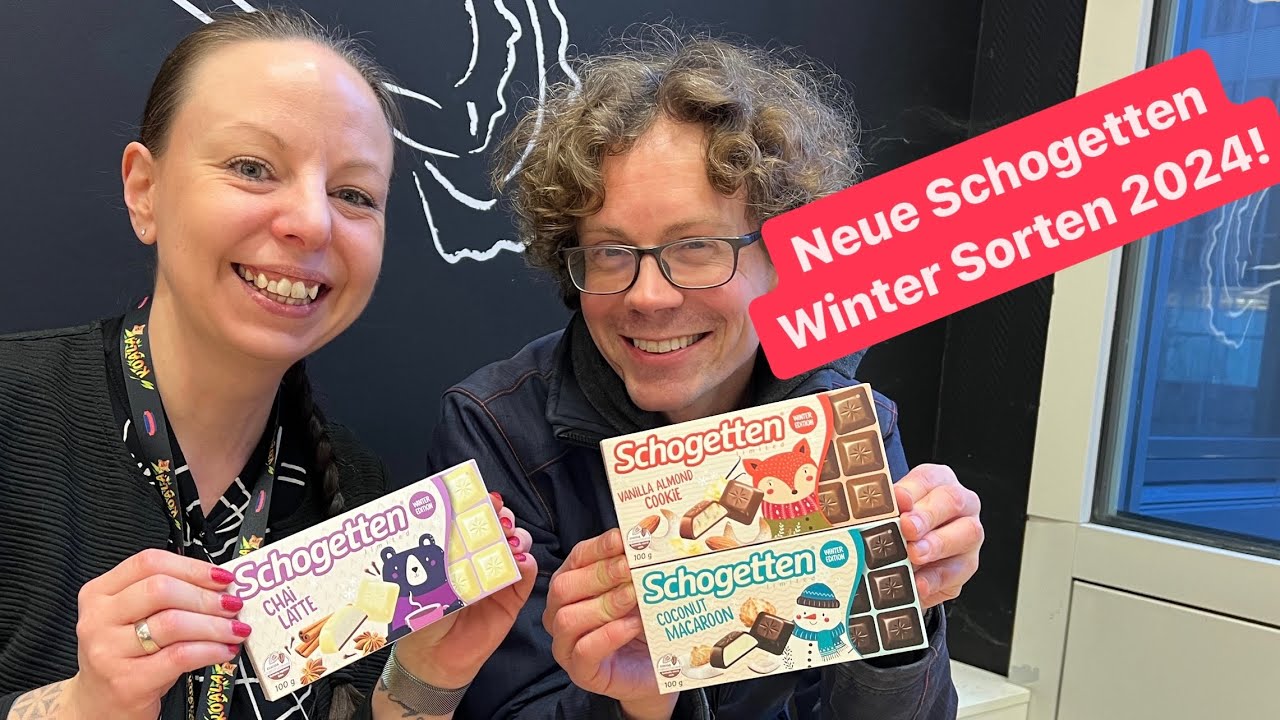 Neue Schogetten Winter Sorten 2024: Chai Latte, Kokos Makrone und Vanillekipferl
