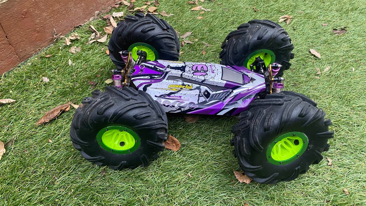 Is it a good idea to put MASSIVE wheels on your WLToys 124019 and will it drive on water?