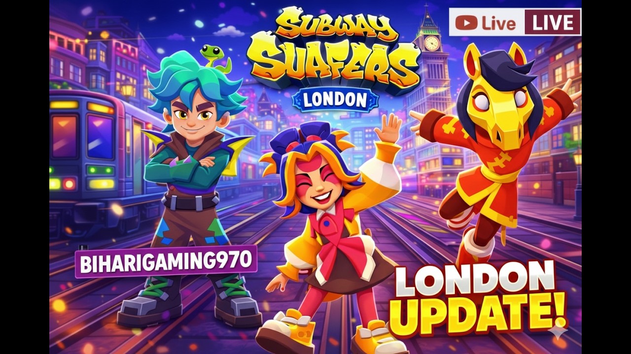Surfers London Live 🔴 | High Score Gameplay 🔥 | BIHARIGAMING970 #trending