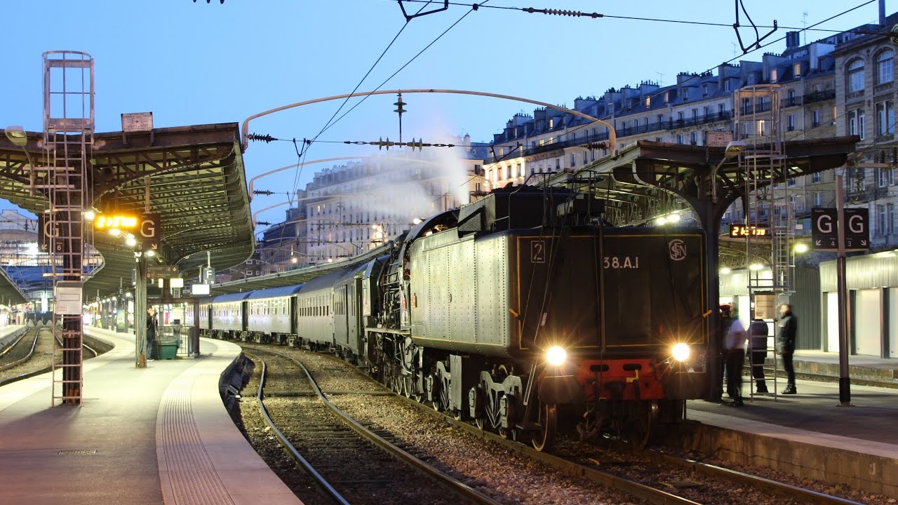 La 231K8 du MFPN de retour à la Gare de l'Est